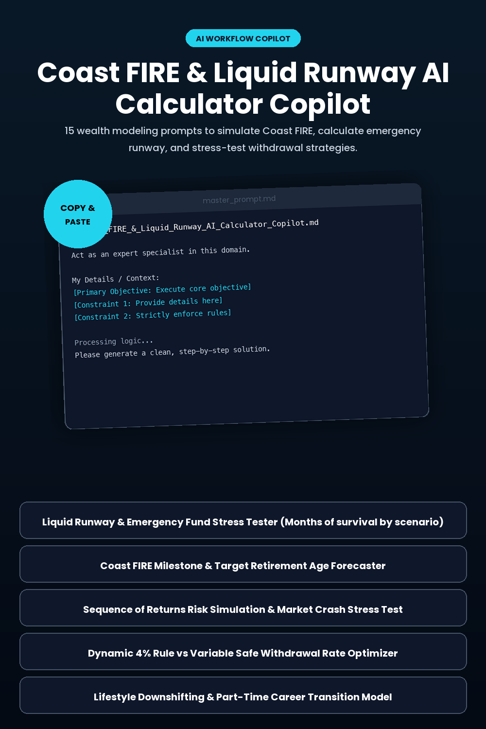 Coast FIRE & Liquid Runway AI Calculator Copilot