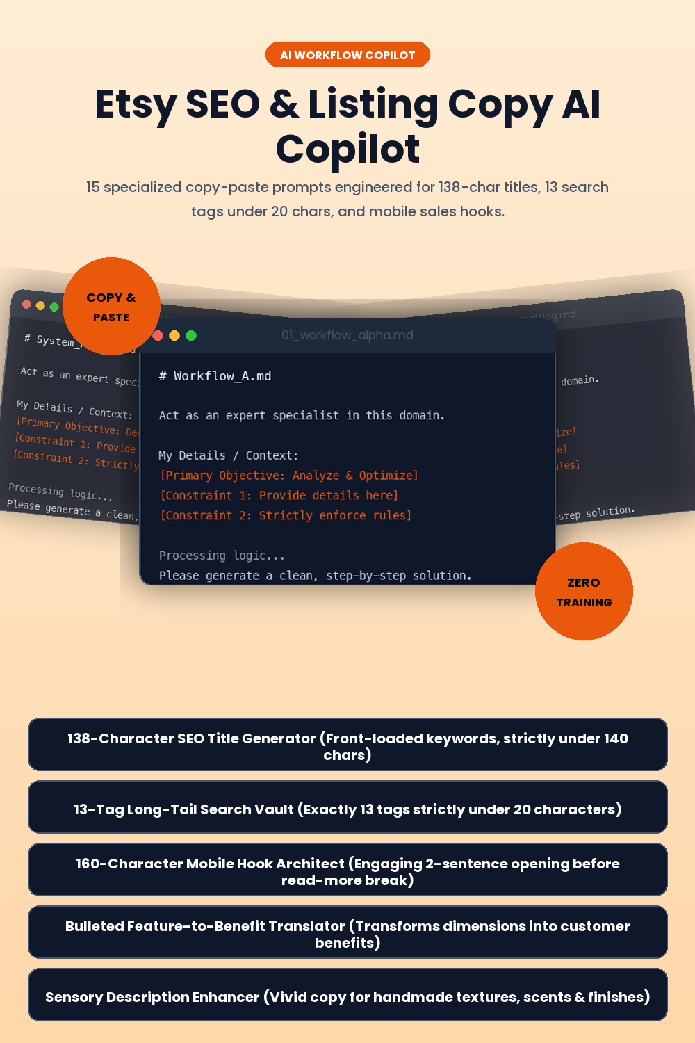 Etsy SEO & Listing Copy AI Prompts